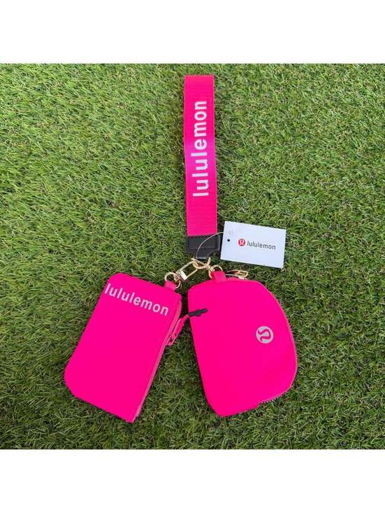 lululemon athletica Handbags - Lululemon Dual Pouch Wristlet - Hot Pink